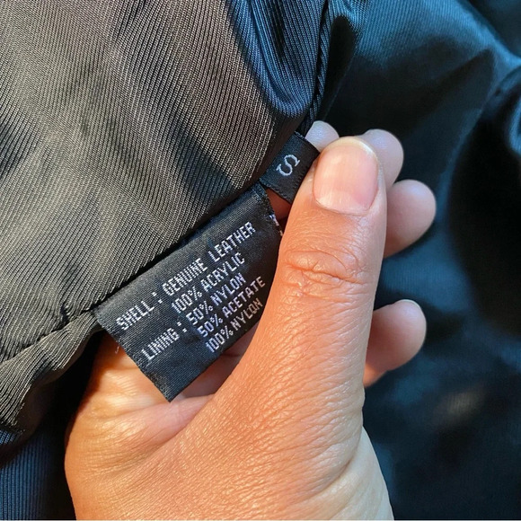 WINLIT New York‎ Women's Leather Jacket Belted Small - Picture 6 of 10